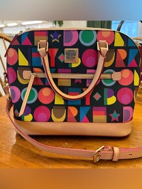 Dooney and Bourke Art Deco Zip Zip Satchel